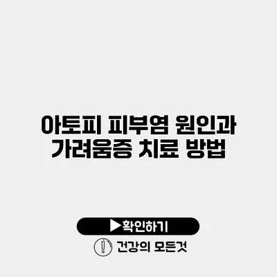 아토피 피부염 원인과 가려움증 치료 방법