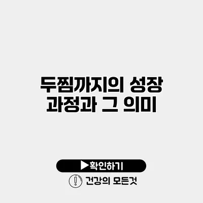 두찜까지의 성장 과정과 그 의미